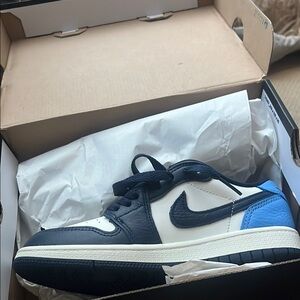 Nike Blue and White Sneakers
